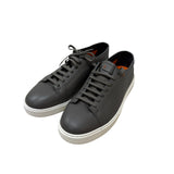 Sneaker Santoni Uomo in Pelle Grigia Martellata - Misura 43 (UK 8, US 9)