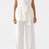 Completo bianco in lino