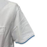 Polo Harmont & Blaine Bianco in Piqué di Cotone – Collo Coreana Paisley Taglia M