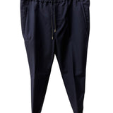 Pantalone Lardini Jogger in Lana – Blu Navy