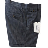Bermuda Lardini in Denim di Cotone - Taglia 50 - Blu Medio Lavato