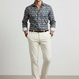 Sonrisa Camicia a Fiori in puro cotone