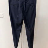 Pantalone Sartoriale Lardini in Lana e Tessuto Tecnico - Blu Navy