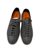 Sneaker Santoni Uomo in Pelle Grigia Martellata - Misura 43 (UK 8, US 9)