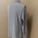 Camicia Xacus Active Shirt a Righe Bianche e Blu - Tailor Fit - Collo 42 (XL)