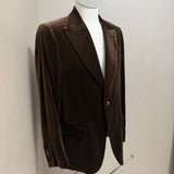 Giacca Lardini in Velluto "Attitude" – Marrone Cioccolato