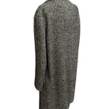 Cappotto Monopetto Lardini in Lana Spigata - Grigio Antracite