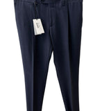 Pantaloni Lardini – Micro-Pattern Blu Navy