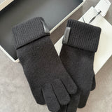 Guanti Lardini in Lana e Cashmere - Nero