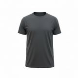 T-Shirt Kired in Crêpe di Cotone – Grigio Scuro taglia L