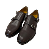 Scarpe Doucal’s Doppia Fibbia in Pelle Marrone – Made in Italy – Taglia 42
