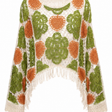 Maglia Crochet Boho Multicolor