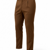 Pantaloni Briglia 1949 Modello Tiberios - Lana Vergine - Marrone - Taglia 54