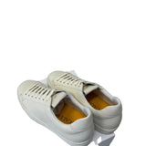 Sneaker Doucal's in Pelle – Off-White Color Panna