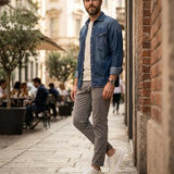 Sneakers Doucal's – Pelle Martellata Crema