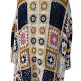 Cardigan Crochet Multicolor Boho Chic
