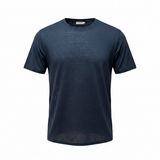 T-shirt Kangra in Lino Blu - Taglia 52 -