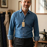 Camicia Barba Napoli - Linea "Dandy Life" in Denim