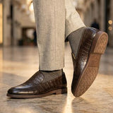 Mocassini Doucal’s - Lusso e Comfort in Stampa Coccodrillo