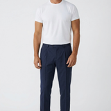 Pantaloni Lardini – Micro-Pattern Blu Navy