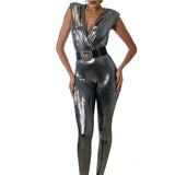 Skinny logoed jumpsuit